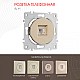 Розетка телефонная RJ11 Arte Milano 202.51-1.shampan