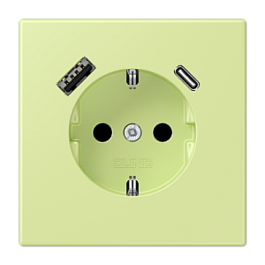 Розетка 2K+З USB Typ AC Jung LC1520-15CA222