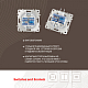 Розетка телефонная RJ11 + компьютерная RJ45 Arte Milano 203.44-1.white