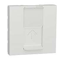Лицевая панель RJ45 одиночная без коннектора Schneider Electric Unica Modular NU941118
