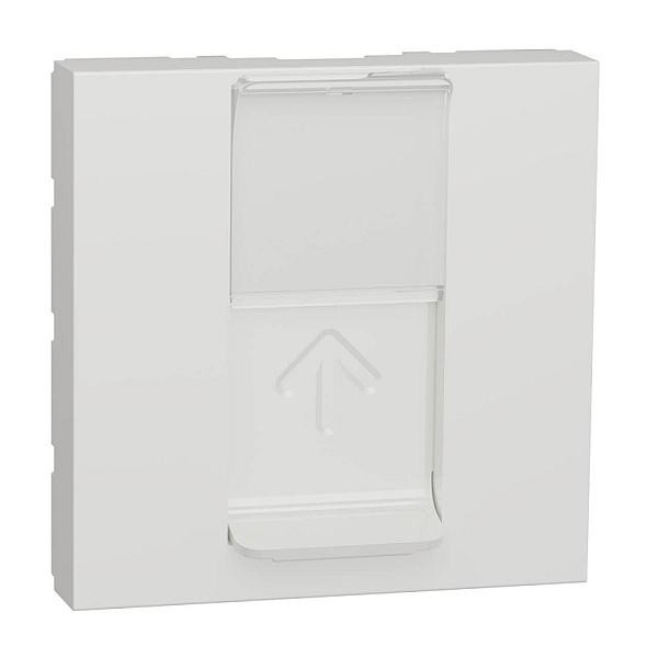 Лицевая панель RJ45 одиночная без коннектора Schneider Electric Unica Modular NU941118