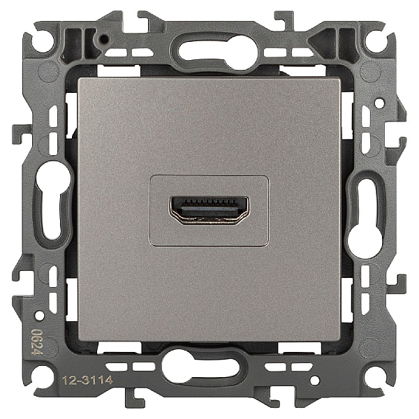 Розетка ЭРА Серия 12 12-3114-16 HDMI титан Б0065714