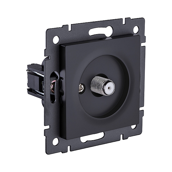 Розетка спутниковая SAT, черный матовый Kollinger REA-020BM для Aspekt, Eleganz, Reflex