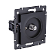Розетка спутниковая SAT, черный матовый Kollinger REA-020BM для Aspekt, Eleganz, Reflex