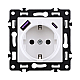 Розетка штепсельная SCHUKO 16A/250 В с USB A+C 20W, белый Kollinger Asthetik AS-016WH
