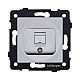 Розетка Ethernet RJ45 Cat.6, серый Kollinger REA-018GY для Aspekt, Eleganz, Reflex