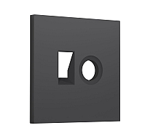 Лицевая панель SIGMA (Графит Мягкое касание) для компьютерной/телефонной + TV розетки RJ-45/RJ-11 QUANT PRO Ambrella Volt SP9125