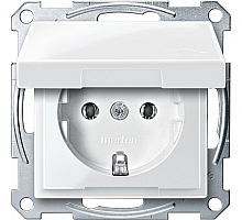 Розетка с крышкой Schneider Electric Merten MTN2311-0319
