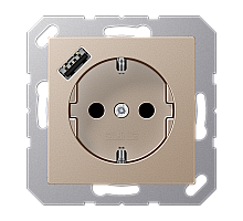 Розетка 2K+З USB Typ A Jung A1520-18ACH