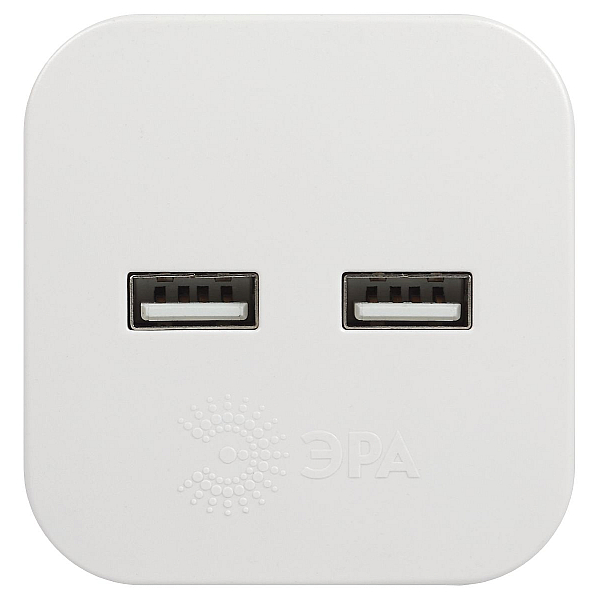 Разветвитель электрический Эра SP-2-USB-W Б0049531