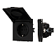 Розетка зк со шторками и крышкой софт-тач черный оникс Arlight SCT-MCP-SFPL-BK (250V, 16A) 054281(1)