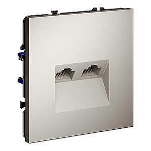 Розетка компьютерная двойная Voltum S70 VLS060203 (кашемир)