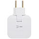 Разветвитель электрический Эра SPF-2-FL-USB поворотный на 2 розетки + 2USB 10А белый Б0069089