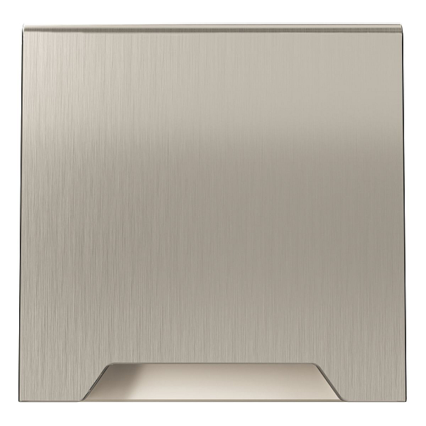 Накладка для розетки с заземлением защитными шторками и крышкой S70 Metal (никель) Voltum VLSM000811