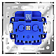 Розетка встраиваемая Voltum S70 с заземлением 16А, (кашемир) VLS040103