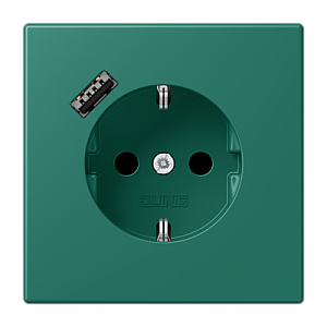 Розетка 2K+З USB Typ A Jung LC1520-18A216