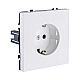Розетка штепсельная SCHUKO 16A/250 В, белый матовый Kollinger Eclipse EC-014WH