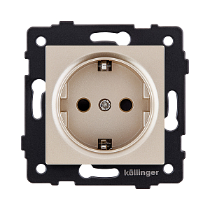 Розетка штепсельная SCHUKO 16A/250 В, золотой Kollinger REA-002GD для Aspekt, Eleganz, Reflex