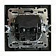 Розетка 1-местная с/з Stekker, PST16-9016-03, 250В, 16А с USB+ type C Эрна, черный 50078