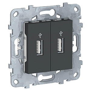 Розетка компьютерная USBx2 Schneider Electric Unica New NU542754
