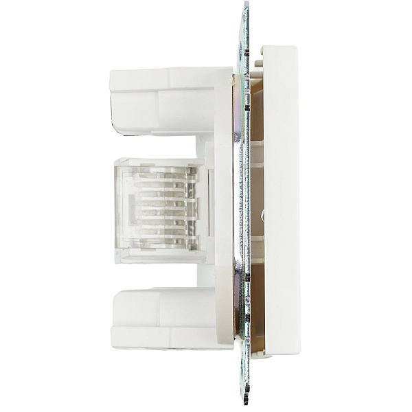 Розетка компьютерная RJ-45 Stekker Катрин белый GLS00-7107-01 39305