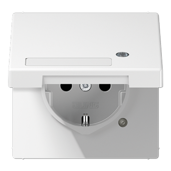 Розетка Schuko с крышкой Jung LS1520NAKLKOWW