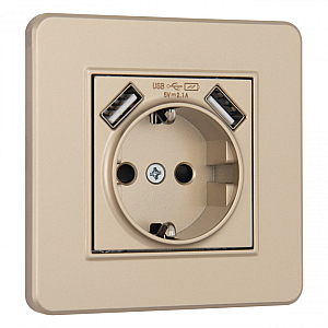 Розетка Arte Milano SET16-1-47-1 shampan