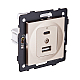 Розетка USB A+C 20W, золотой Kollinger REA-037GD для Aspekt, Eleganz, Reflex