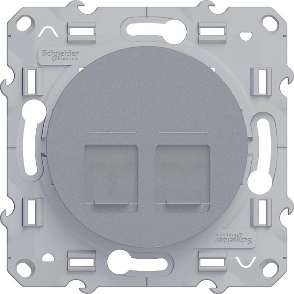 Розетка RJ45 двойная Schneider Electric Odace S53R481
