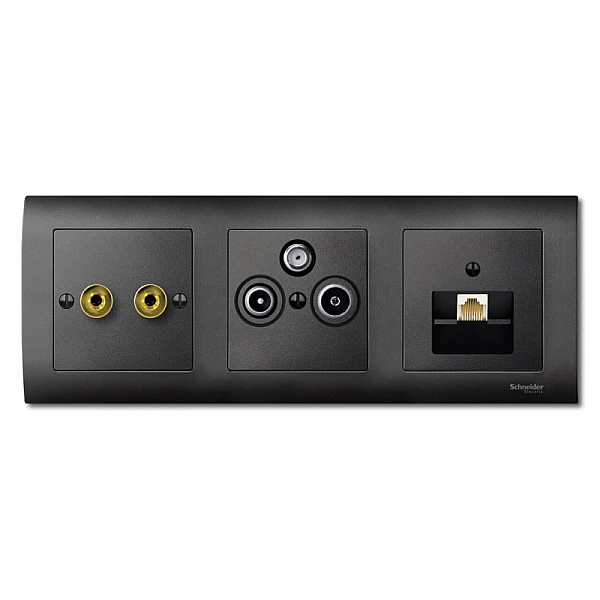 Центральная плата RJ45 Х1 Schneider Electric Merten System M MTN298314