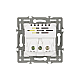 Механизм розетки с USB зарядкой Arlight SCT-MUAA-PL-WH (250V, 16A) 043733