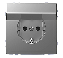 Розетка Schneider Electric Merten D-Life 16A с/з и крышкой MTN2310-6036