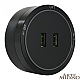 Трековая розетка Arte Milano Am-track-sockets 380066TS LED/USBx2 Black