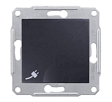 Розетка Schneider Electric Sedna с/з со шторками и крышкой 16A 250V SDN3100170