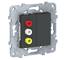 Розетка 3xRCA Schneider Electric Unica New NU543154