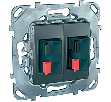 Аудиорозетка двойная Schneider Electric Unica MGU5.8787.12ZD