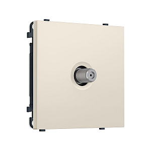 Комплект механизма TV розетки SAT SIGMA Бежевый матовый 5-2400MHz 3.5dB QUANT PRO Ambrella Volt MS333050 (SP3330, PR215)