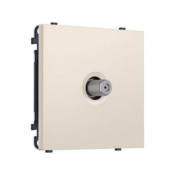 Комплект механизма TV розетки SAT SIGMA Бежевый матовый 5-2400MHz 3.5dB QUANT PRO Ambrella Volt MS333050 (SP3330, PR215)