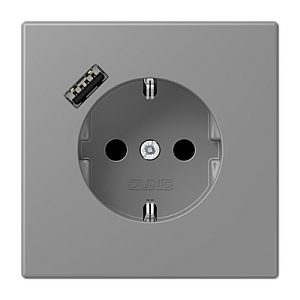 Розетка 2K+З USB Typ A Jung LC1520-18A203