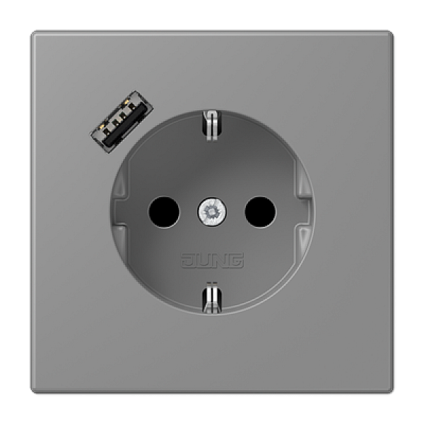 Розетка 2K+З USB Typ A Jung LC1520-18A203