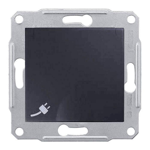 Розетка Schneider Electric Sedna с/з со шторками и крышкой IP44 16A 250V SDN3100370