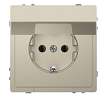 Розетка Schneider Electric Merten D-Life 16A с/з и крышкой MTN2310-6033