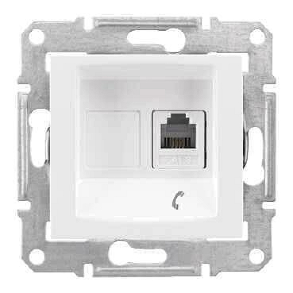Розетка телефонная RJ11 Schneider Electric Sedna SDN4101121