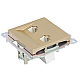 Розетка компьютерная 2-местная RJ-45 (механизм) Stekker GLS00-7109-08 Катрин, золото 50009