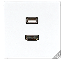 Розетка HDMI/USB Jung MALS1163