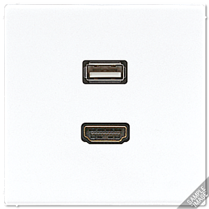 Розетка HDMI/USB Jung MALS1163