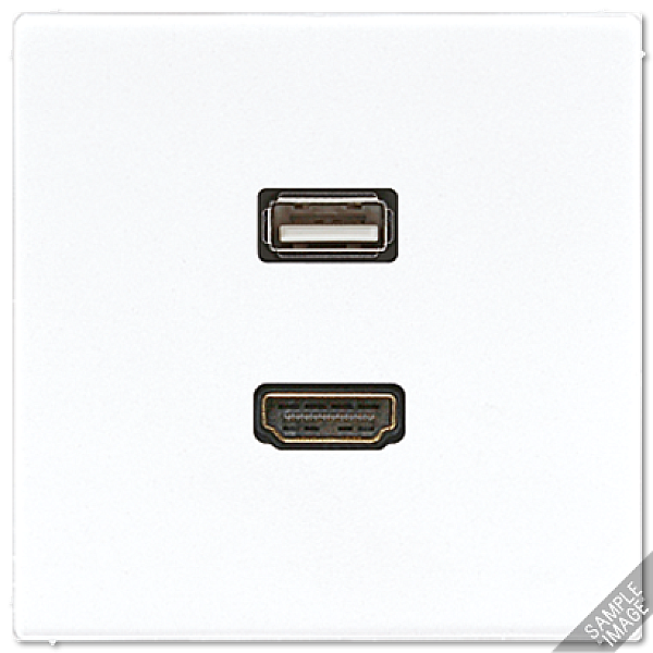Розетка HDMI/USB Jung MALS1163