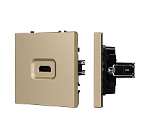 Розетка HDMI софт-тач золотой песок Arlight SCT-MHD1-SFPL-GD 061843(1)