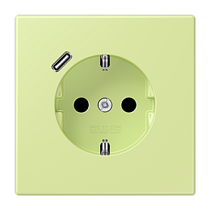Розетка 2K+З USB Typ C Jung LC1520-18C222