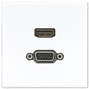 Розетка HDMI/VGA Jung MALS1173WW
